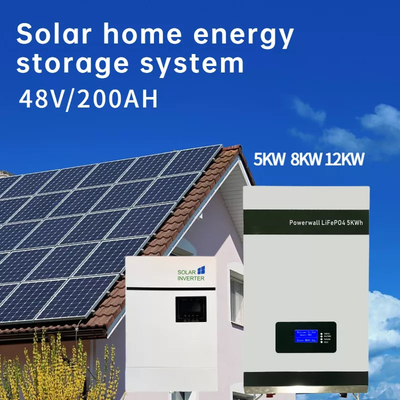 چین سیستم ذخیره انرژی خورشیدی دیواری 48 ولت 100 ساعت باتری LiFePO4 برای خانه تامین کننده