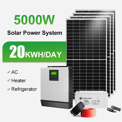چین 10000 وات واحد پانل خورشیدی ژنراتور کیت های برق خورشیدی سیستم انرژی خورشیدی برای خانه تامین کننده
